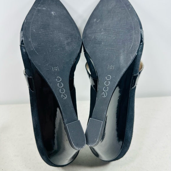 Ecco Women’s Size 40( 9- 9,5 ) Belleair Wedge Black - Picture 7 of 7